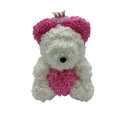 ROSE BEAR WITH HEART 40cm - Pink