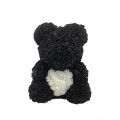 ROSE BEAR WITH HEART 25cm - Black