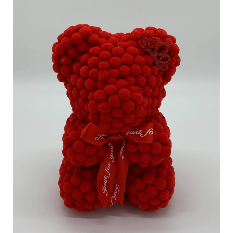 POM - POM BEAR 25cm - Κόκκινο